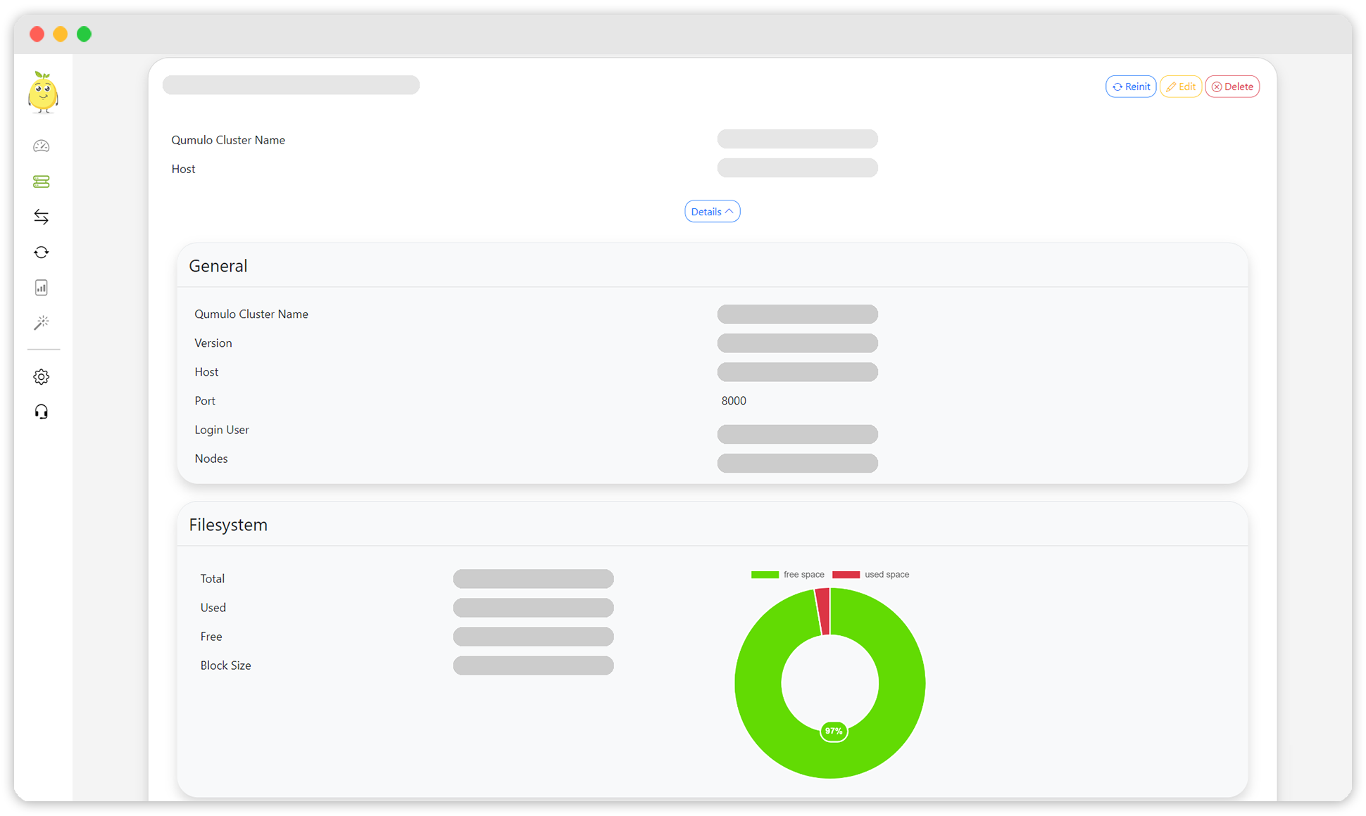 yuzuy cluster overview details browser